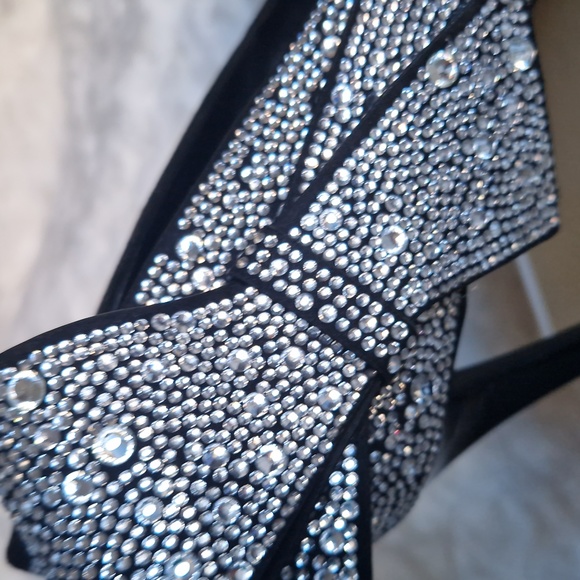 Black rhinestones heels - Picture 6 of 12